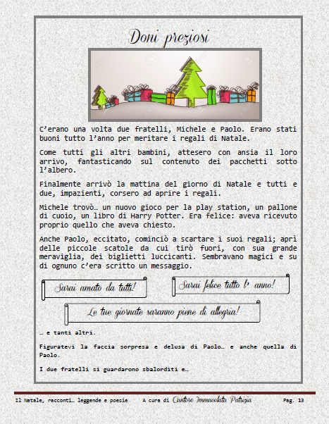 Poesie Di Natale Classe Quinta Primaria.Natale Maestra P I C